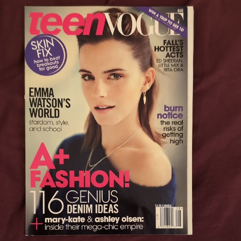 Teen Vogue Magazine - Emma Watson Cover